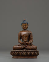 Oxidized Copper Amitabha Buddha Artwork