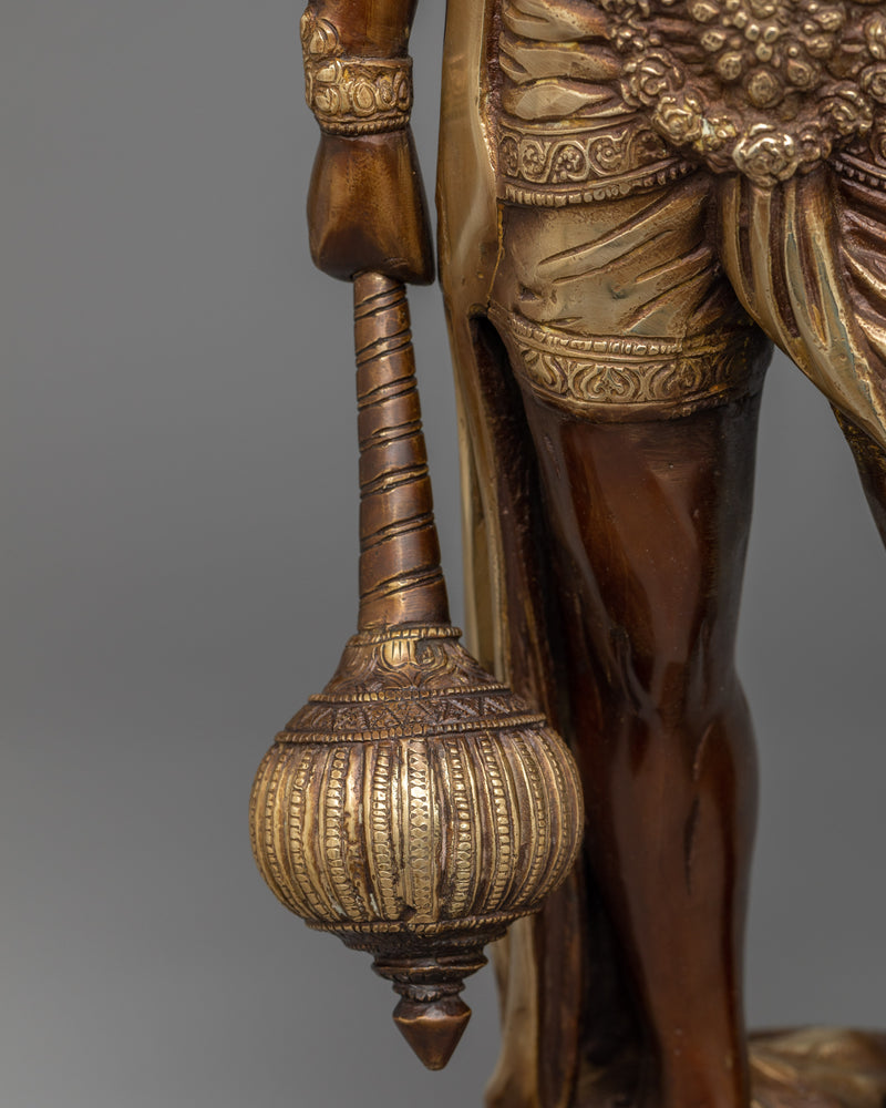 Divine Hanuman Ji Statue | Handcrafted Brass Body for Spiritual Bliss