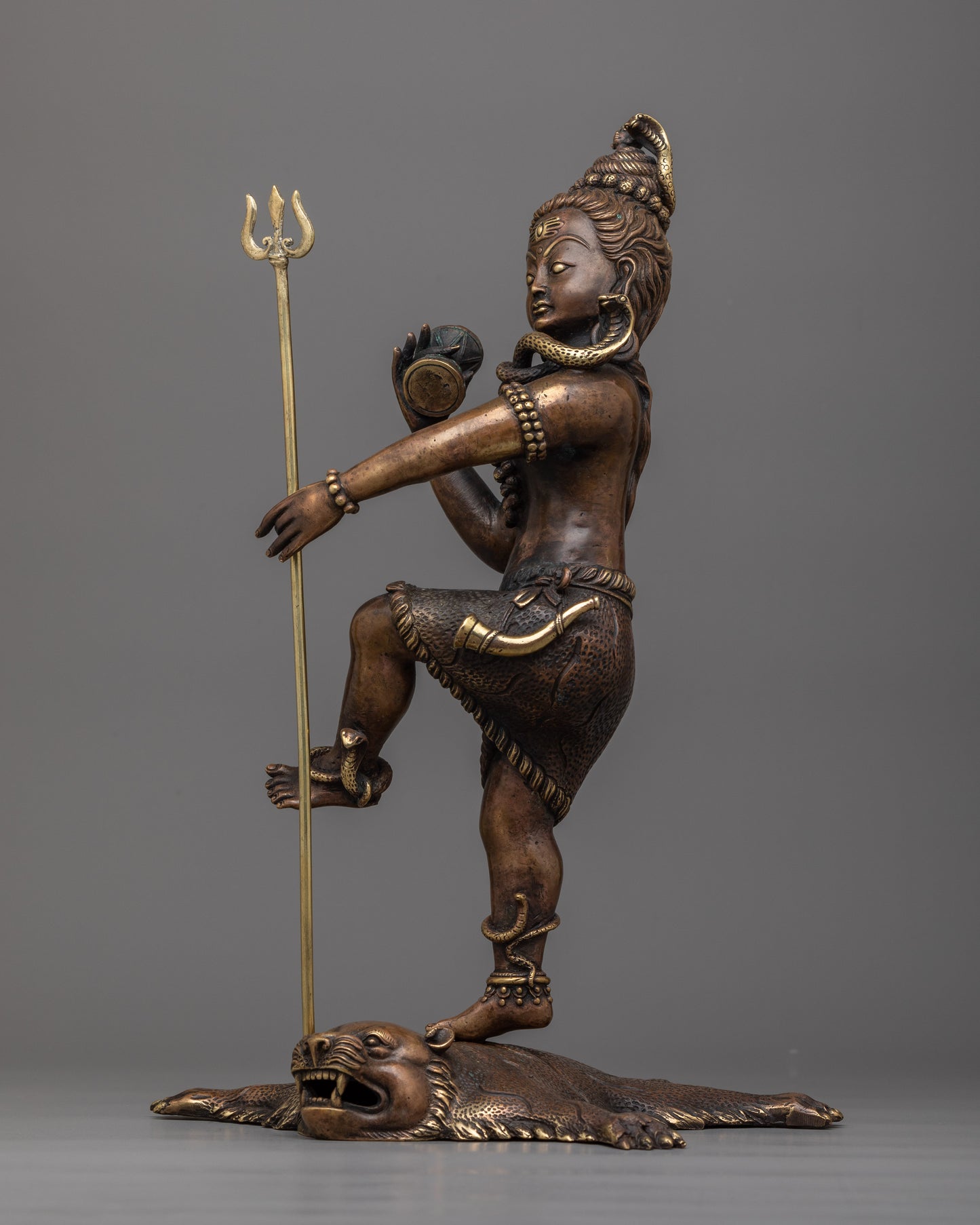 Shiva Tandava Dance Statue | Exquisite Handcrafted Brass Body for Divine Décor