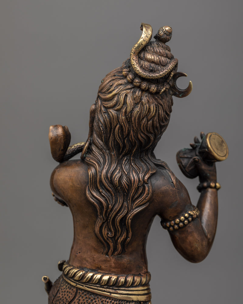 Shiva Tandava Dance Statue | Exquisite Handcrafted Brass Body for Divine Décor