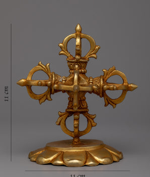 Exquisite Handcrafted Bishwo Vajra | Copper Vajra for Spiritual Enlightenment