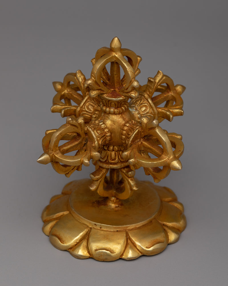 Exquisite Handcrafted Bishwo Vajra | Copper Vajra for Spiritual Enlightenment