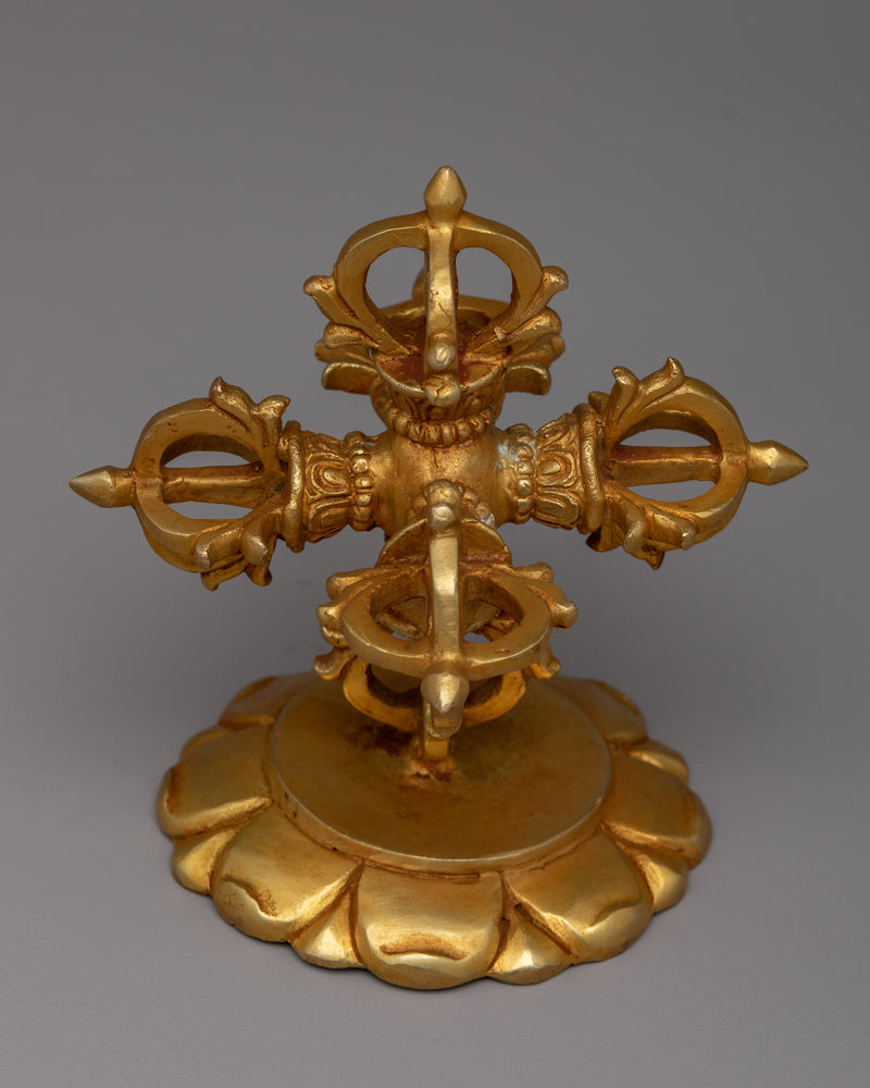 Exquisite Handcrafted Bishwo Vajra | Copper Vajra for Spiritual Enlightenment