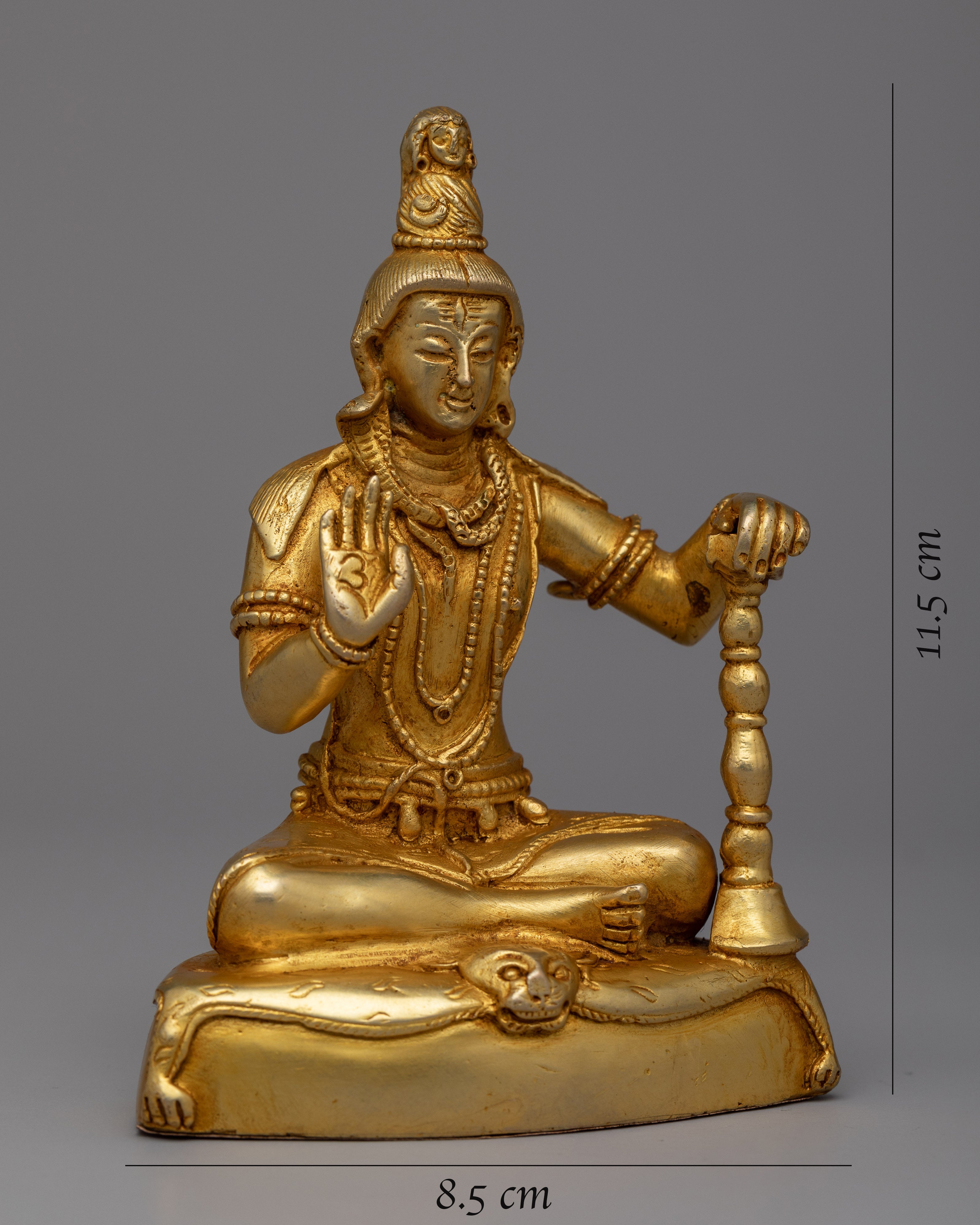 Adiyogi Shiva Statue | 24K Gold Plated Divine Sculpture for Spiritual Decor