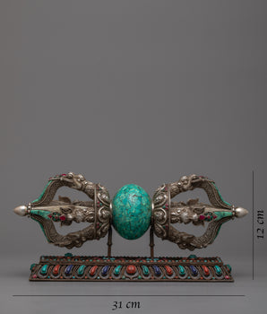 Vajra Thunderbolt | Handmade Silver Vajra for Powerful Energies