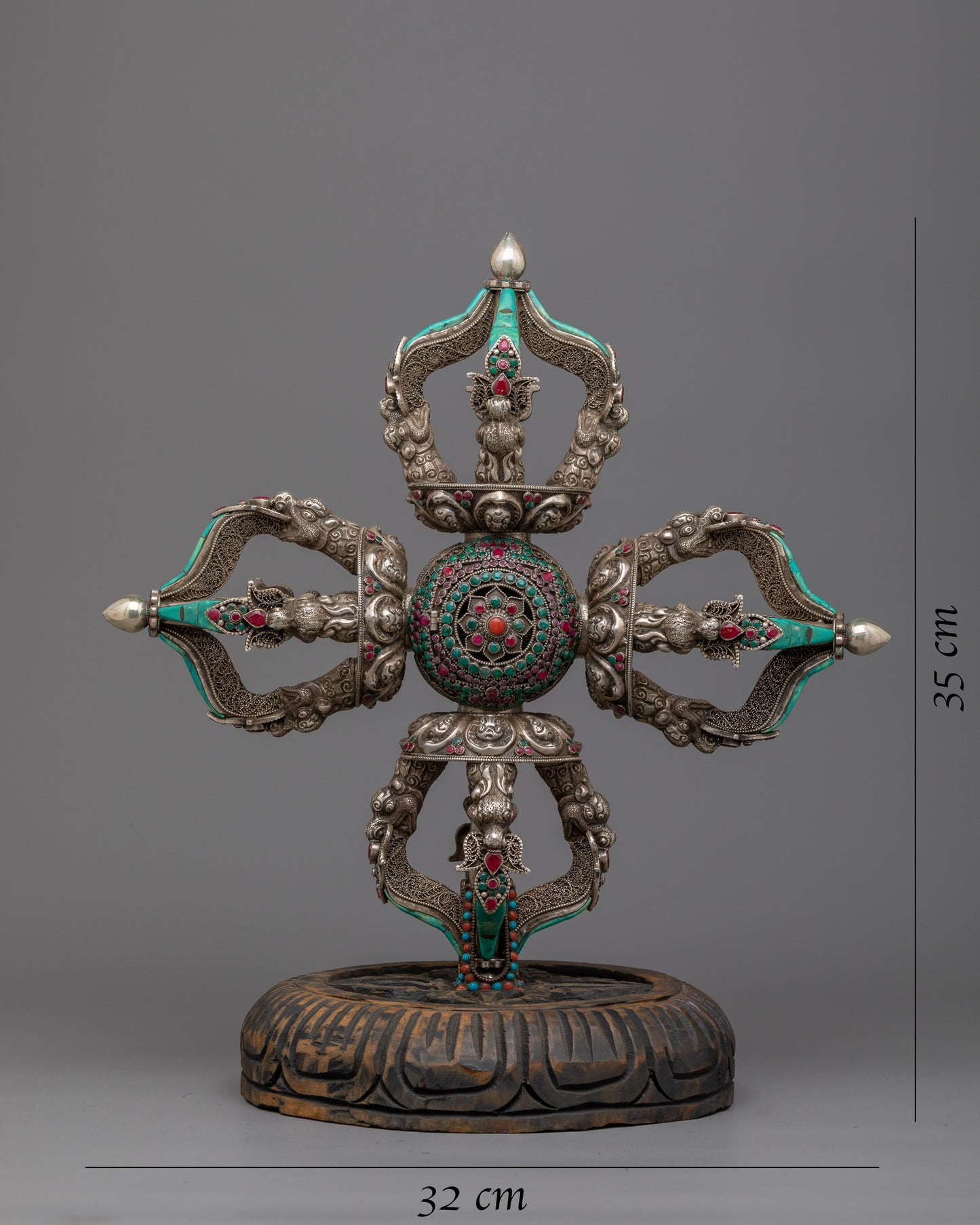 Vishwo Vajra with Stand | Unique and Exquisite Spiritual Décor