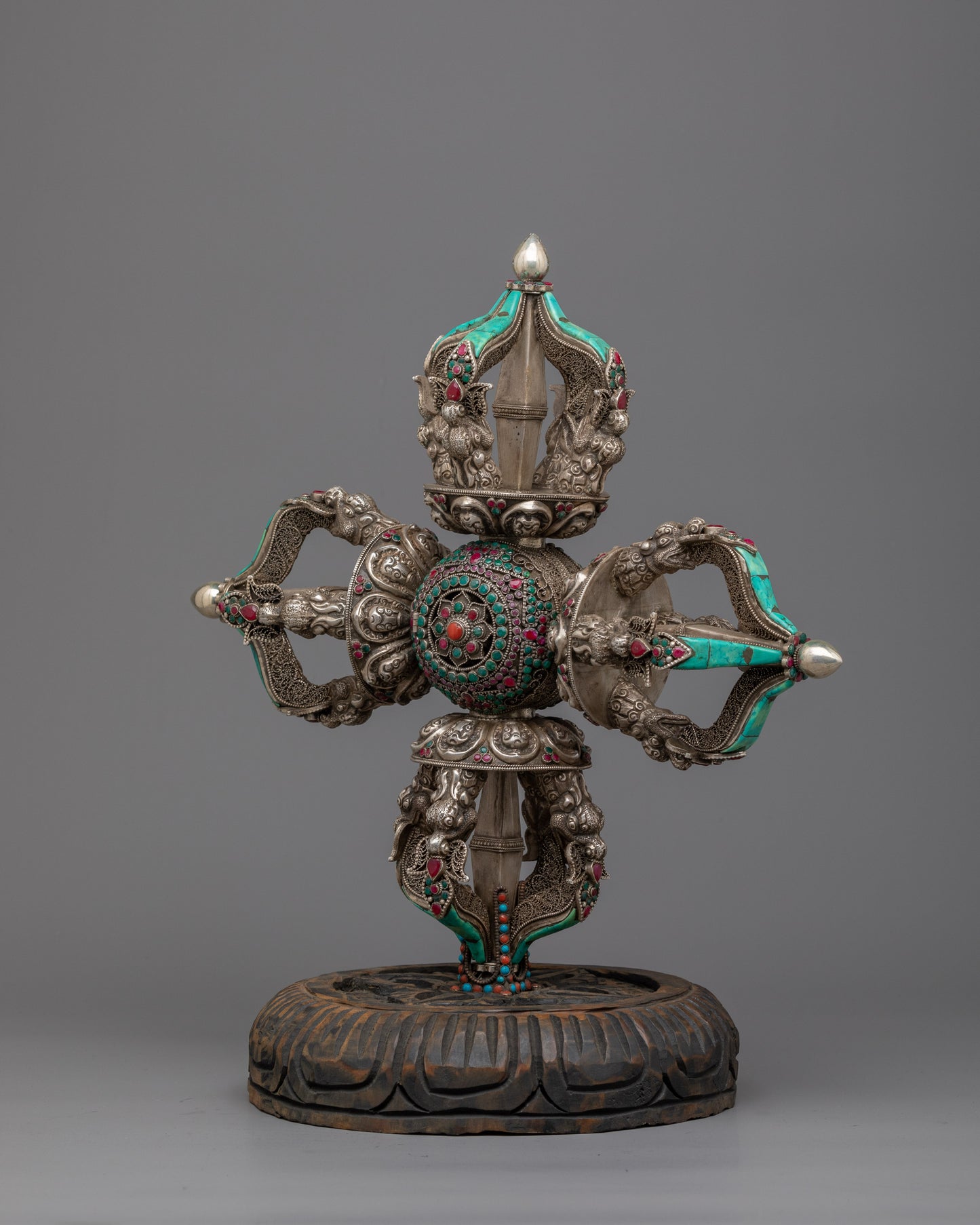 Vishwo Vajra with Stand | Unique and Exquisite Spiritual Décor