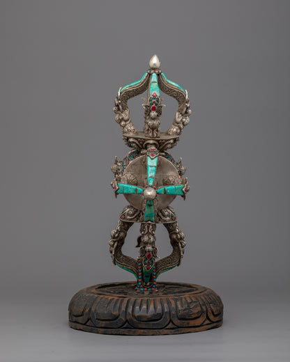 Vishwo Vajra with Stand | Unique and Exquisite Spiritual Décor