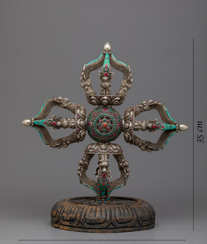 Phurba, Vajra, and Double Vajra Rituals Set | Handmade on Silver