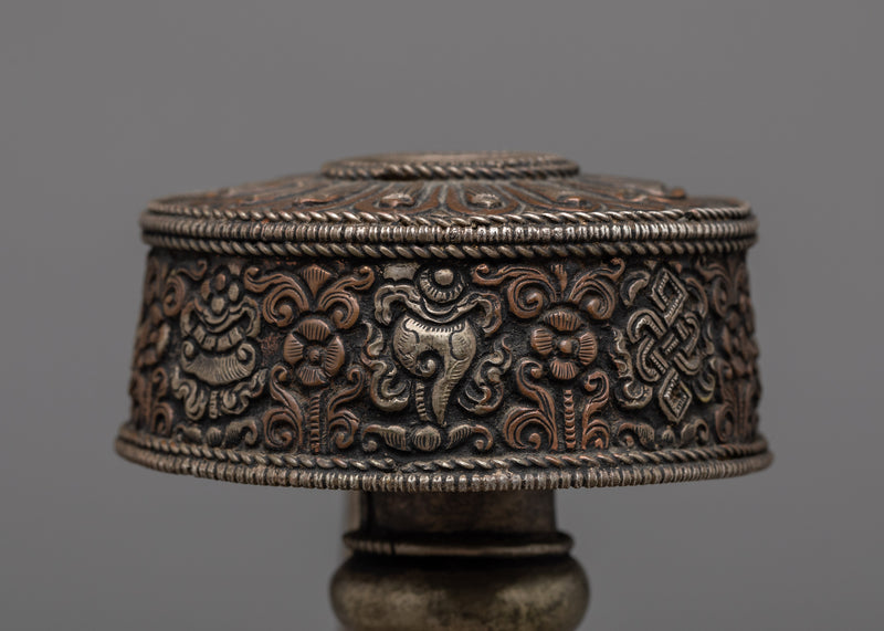 Nepali Silver Karuwa | Copper Body with Silver Plating"