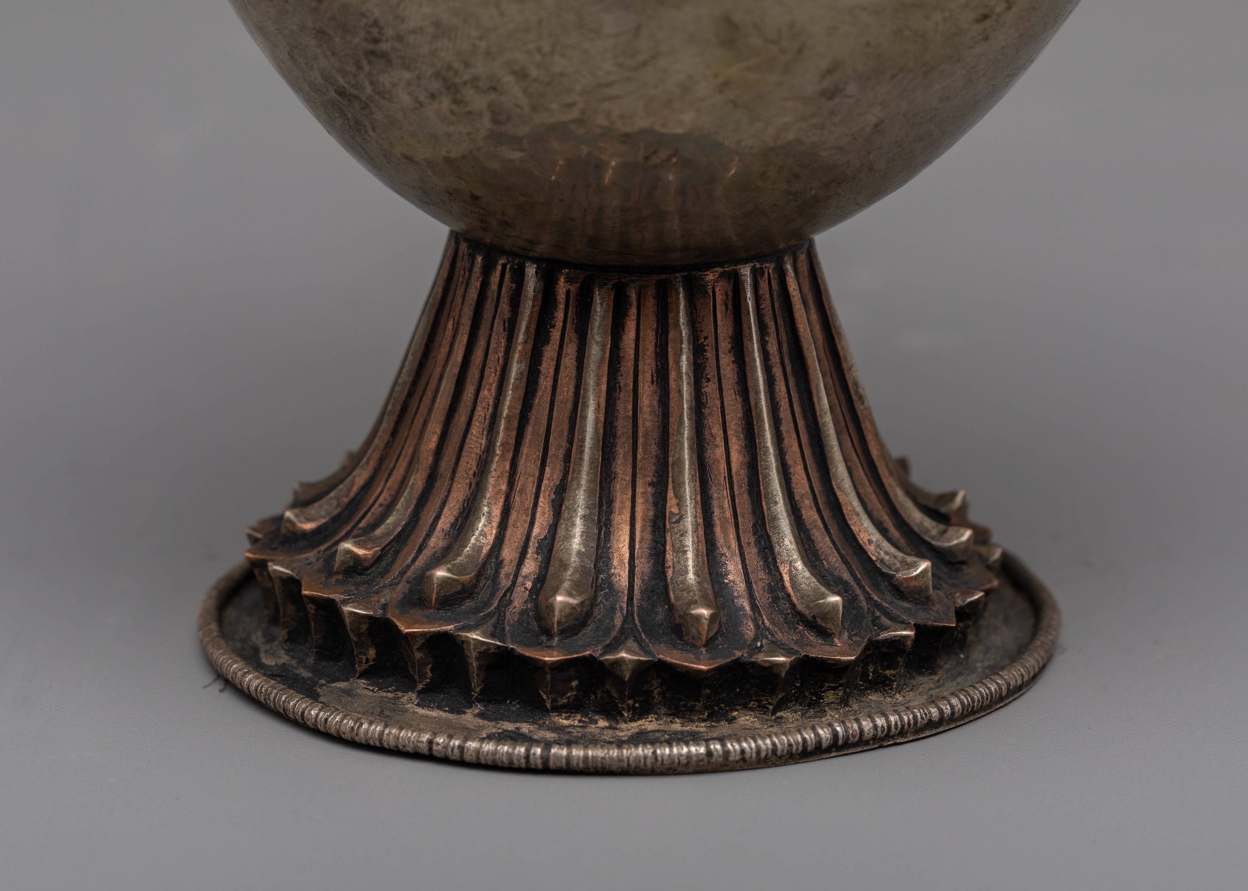 Silver-Plated Nepali Bhumba | Copper Body with Silver Plating