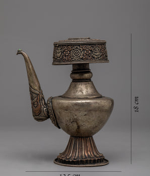 Nepali Silver Karuwa | Copper Body with Silver Plating"