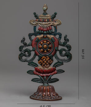 Auspicious Symbol | Handcrafted Brass Body Artwork for Prosperity and Good Fortune