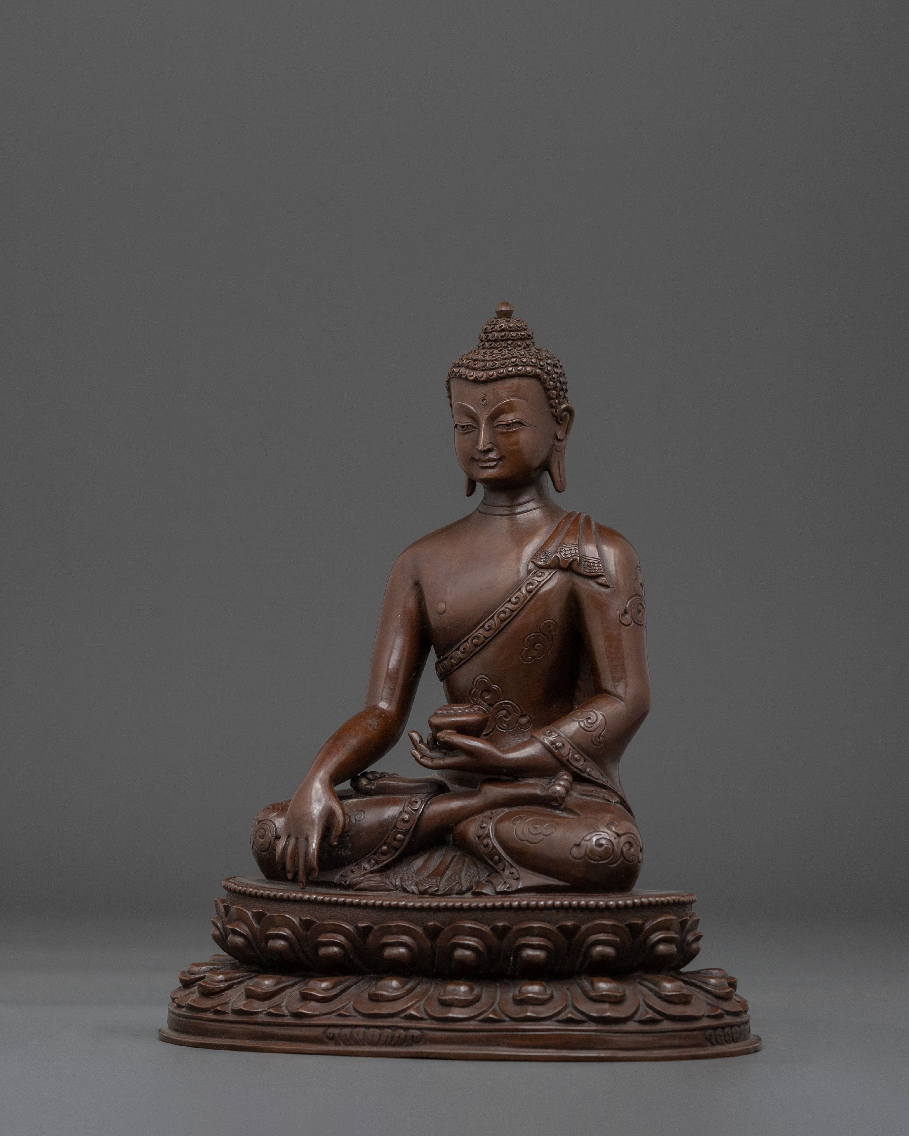Handcrafted Sacred Shakyamuni Buddha Sculpture | Himalayan Buddhist Art