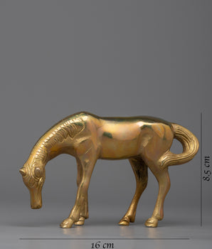 Exquisite Horse Statue for Home Décor and Collectors | Stunning Brass Sculpture