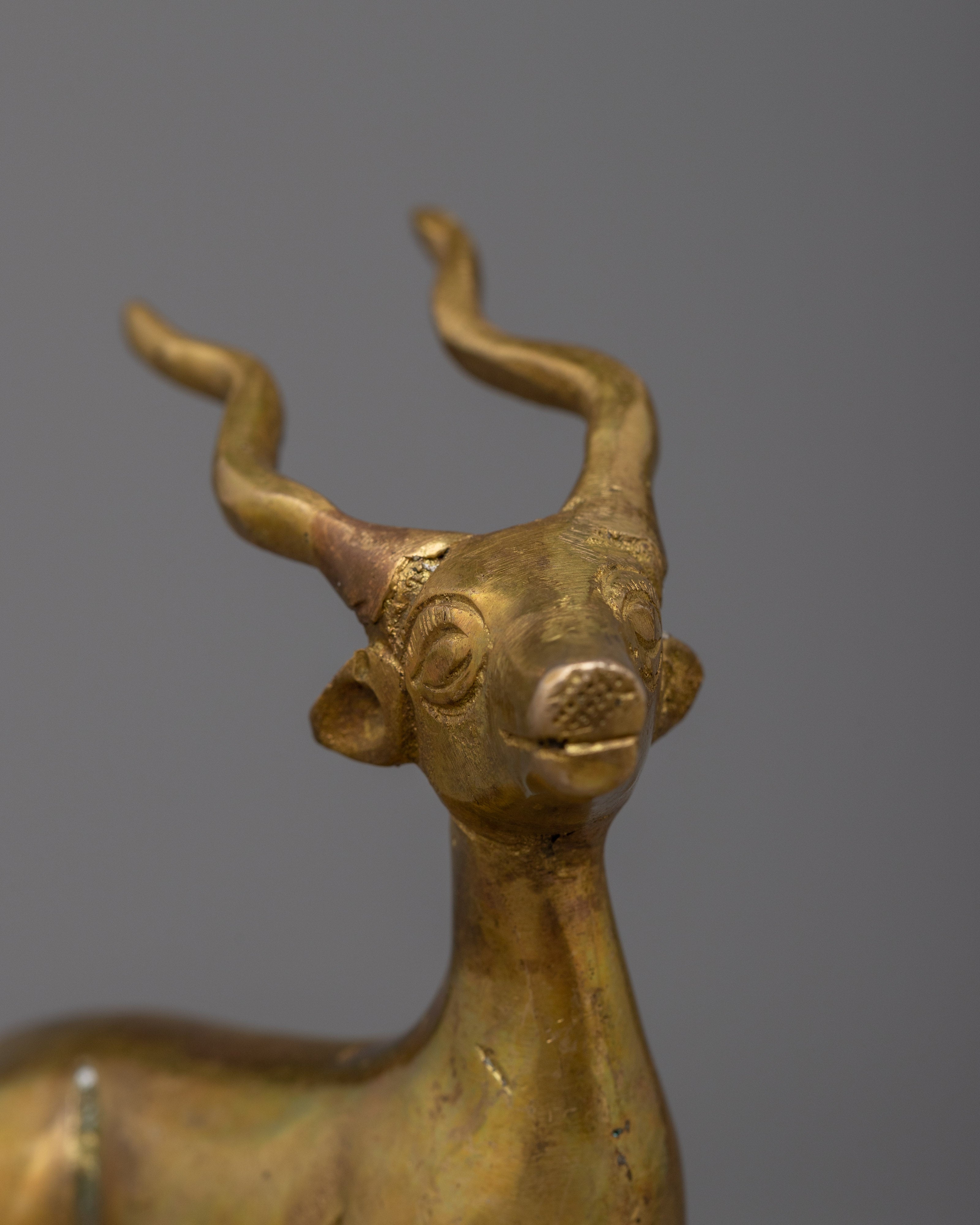 Handcrafted Brass Deer Figurine | Stunning Decor Piece for Home or Office