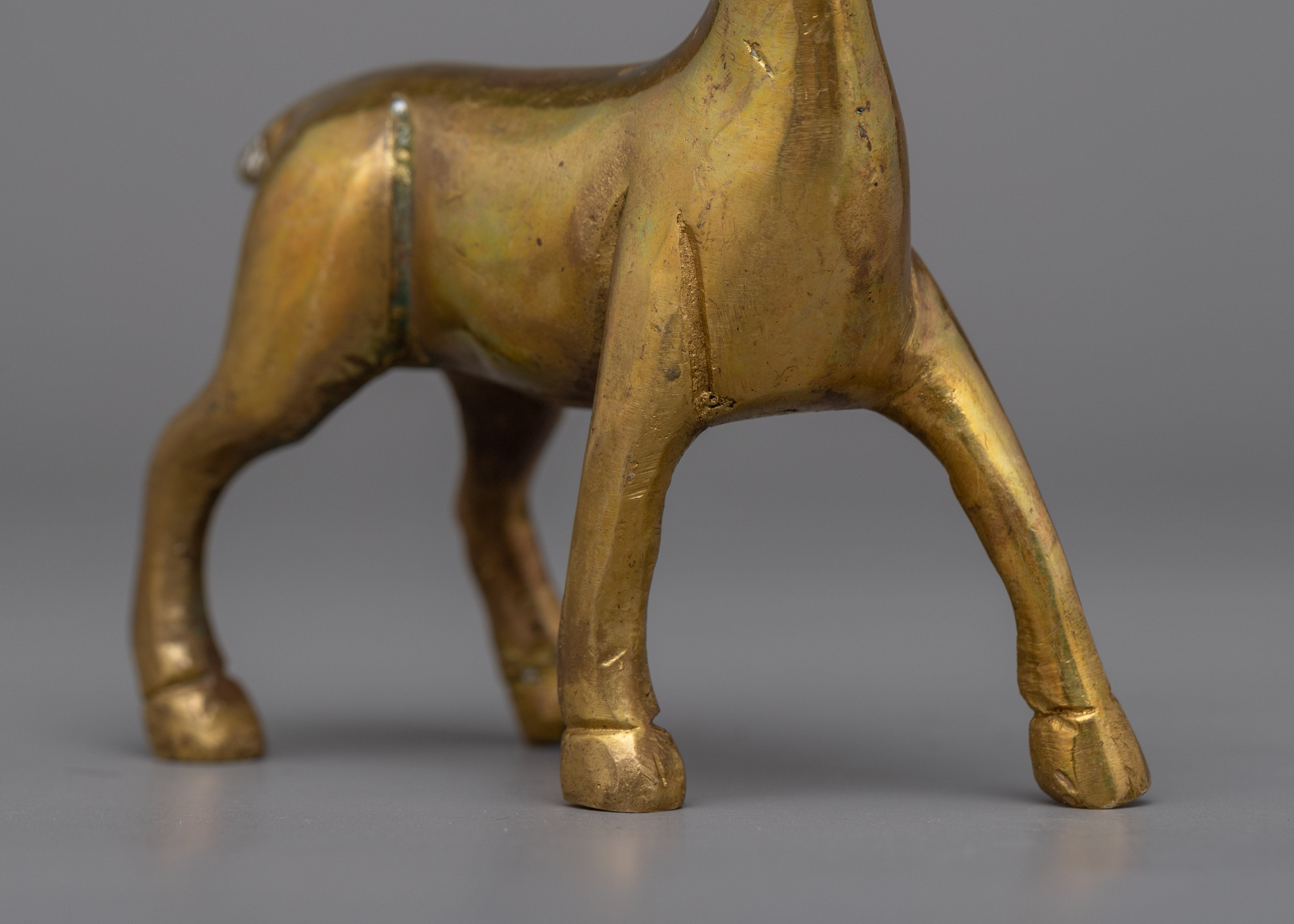 Handcrafted Brass Deer Figurine | Stunning Decor Piece for Home or Office