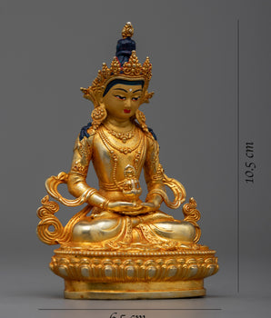 Embrace the Divine Blessings of Amitayus | A Sacred Buddhist Copper Statue