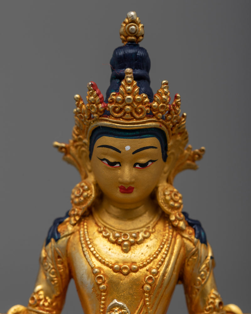 Embrace the Divine Blessings of Amitayus | A Sacred Buddhist Copper Statue