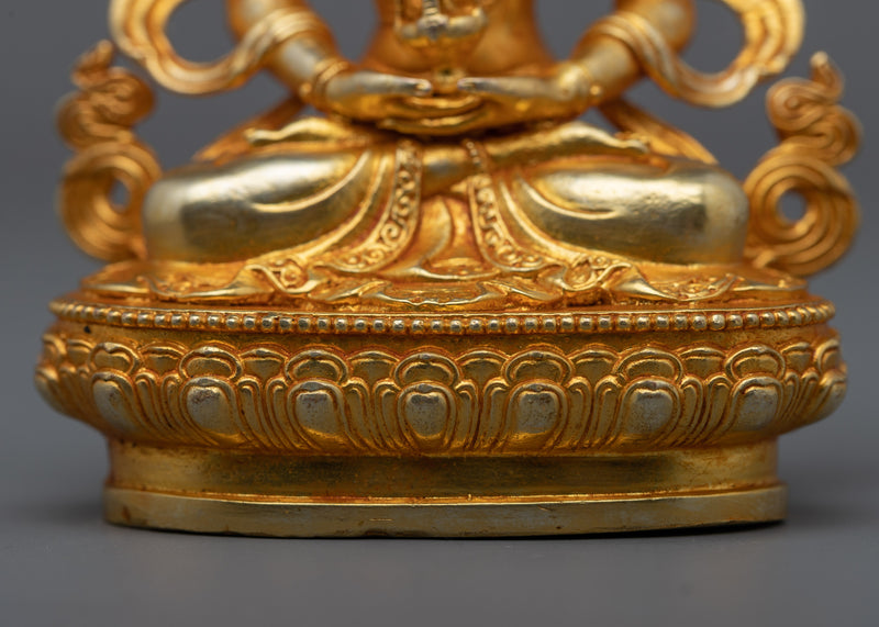 Embrace the Divine Blessings of Amitayus | A Sacred Buddhist Copper Statue