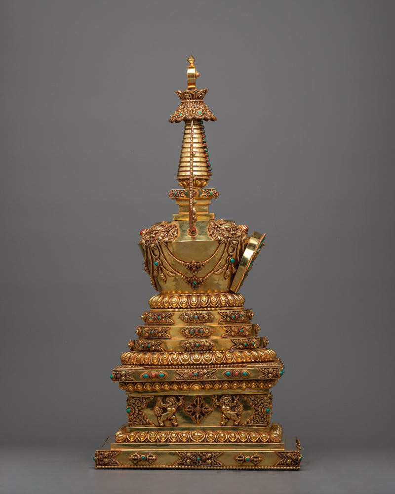 Handcrafted Tibetan Stupa | Embrace Sacred Tradition