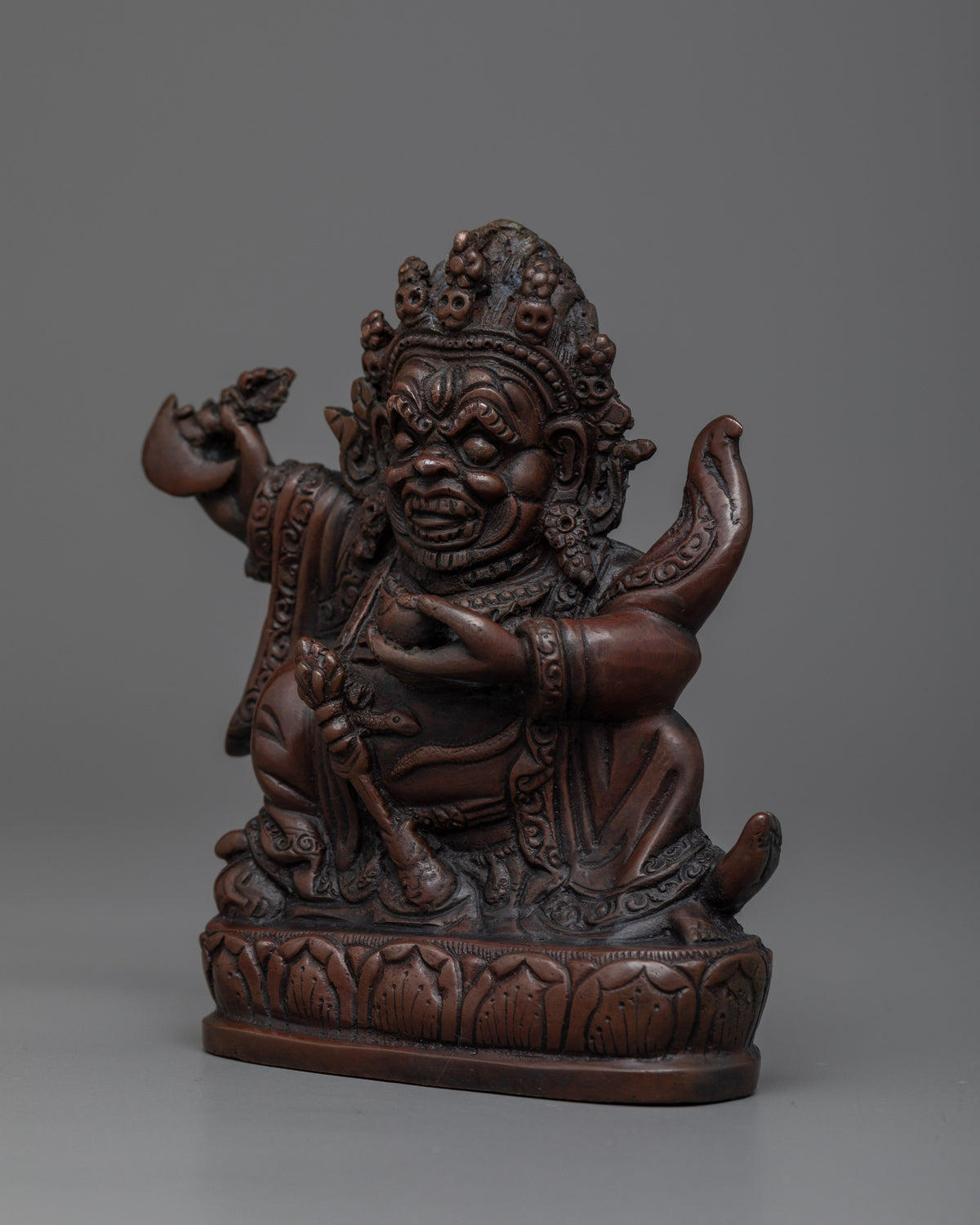 Embrace The Fierce Protection of Mahakala Bernagchen |  Powerful Buddhist Statue