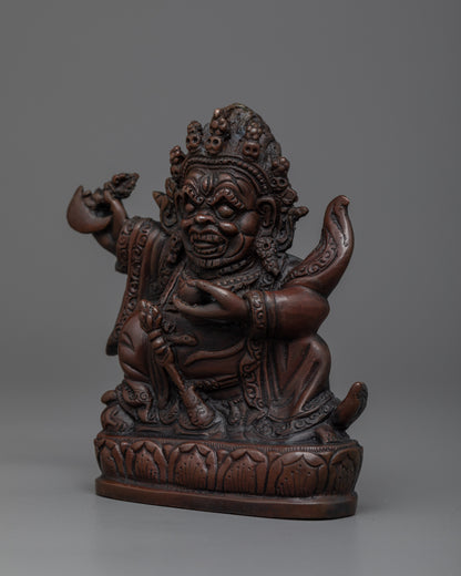 Embrace The Fierce Protection of Mahakala Bernagchen |  Powerful Buddhist Statue