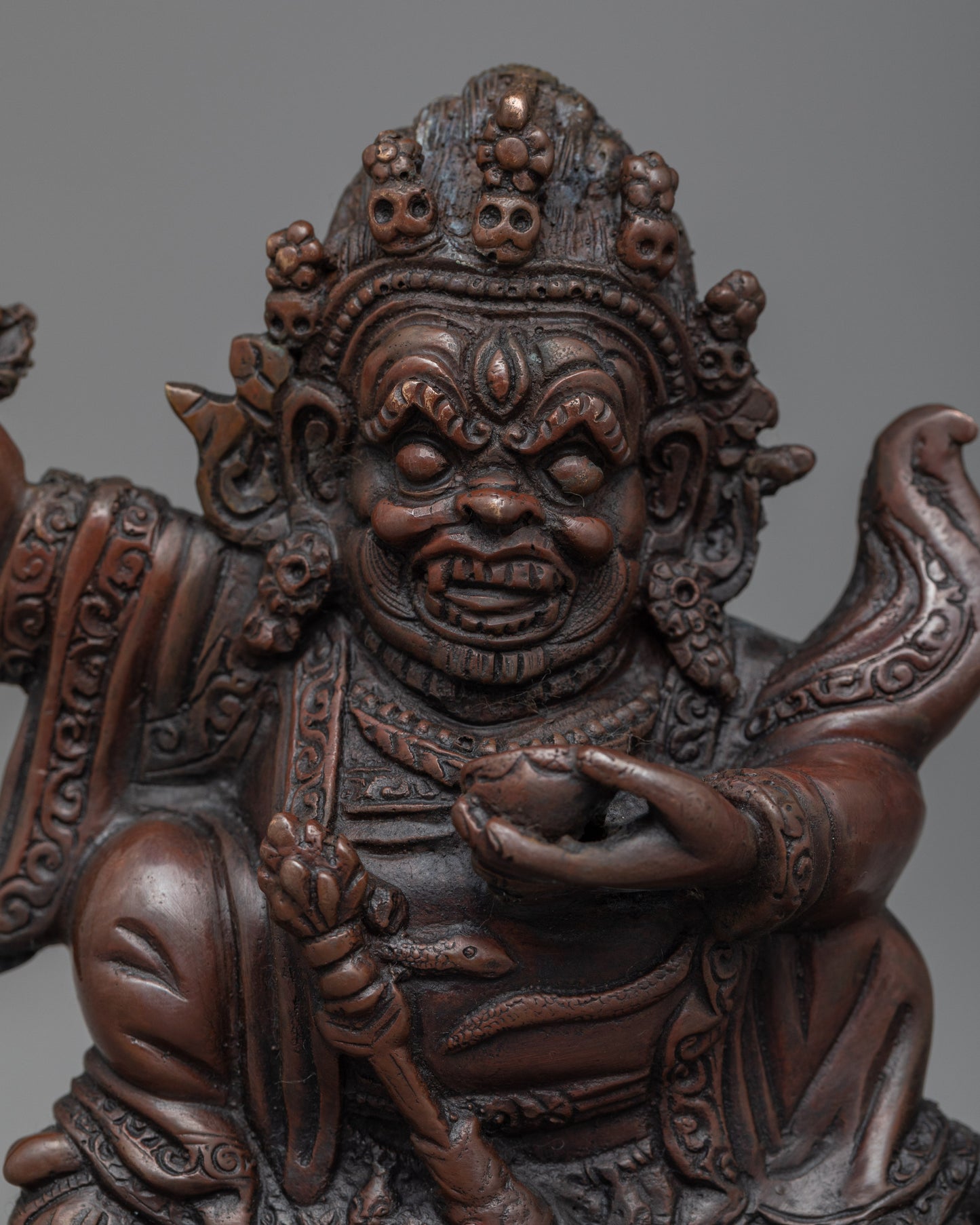 Embrace The Fierce Protection of Mahakala Bernagchen |  Powerful Buddhist Statue