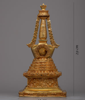 Tibetan Altar Stupa | Unique Spiritual Decor