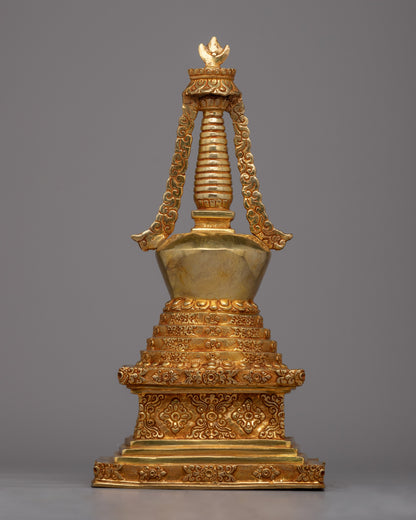 Tibetan Altar Stupa | Unique Spiritual Decor