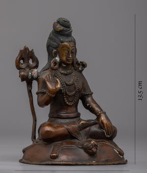 Yogi Shiva Statue  | Elevate your Sacred Space with this Exquisite Creation
