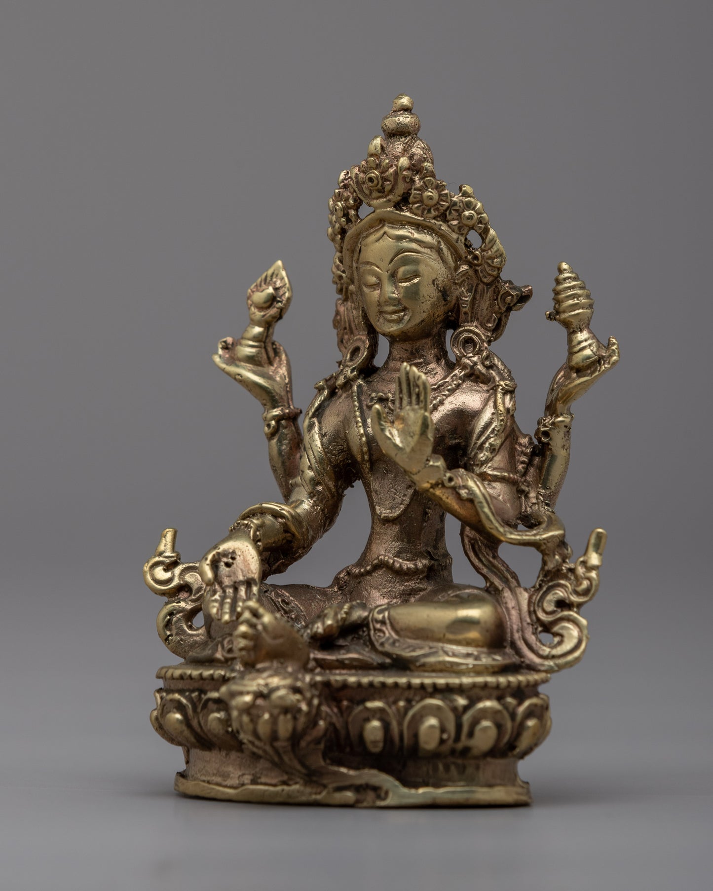 Handcrafted Brass Vasundhara Statue | Prosperity and Abundance Goddess