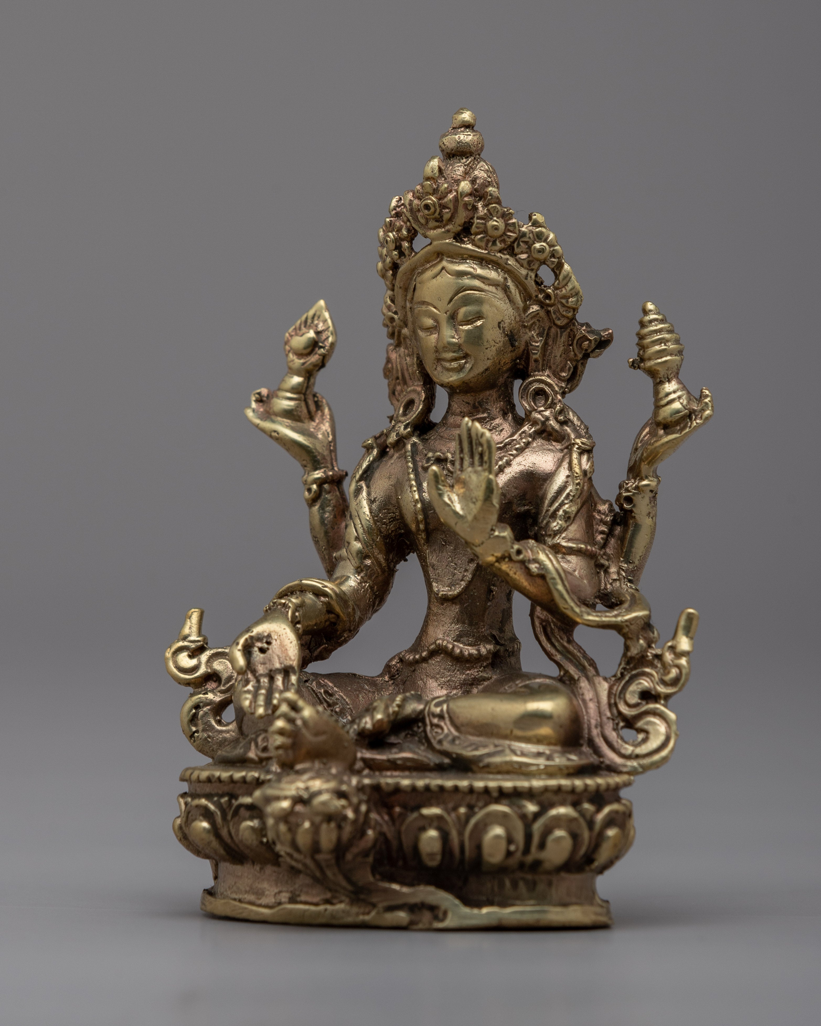 Handcrafted Brass Vasundhara Statue | Prosperity and Abundance Goddess