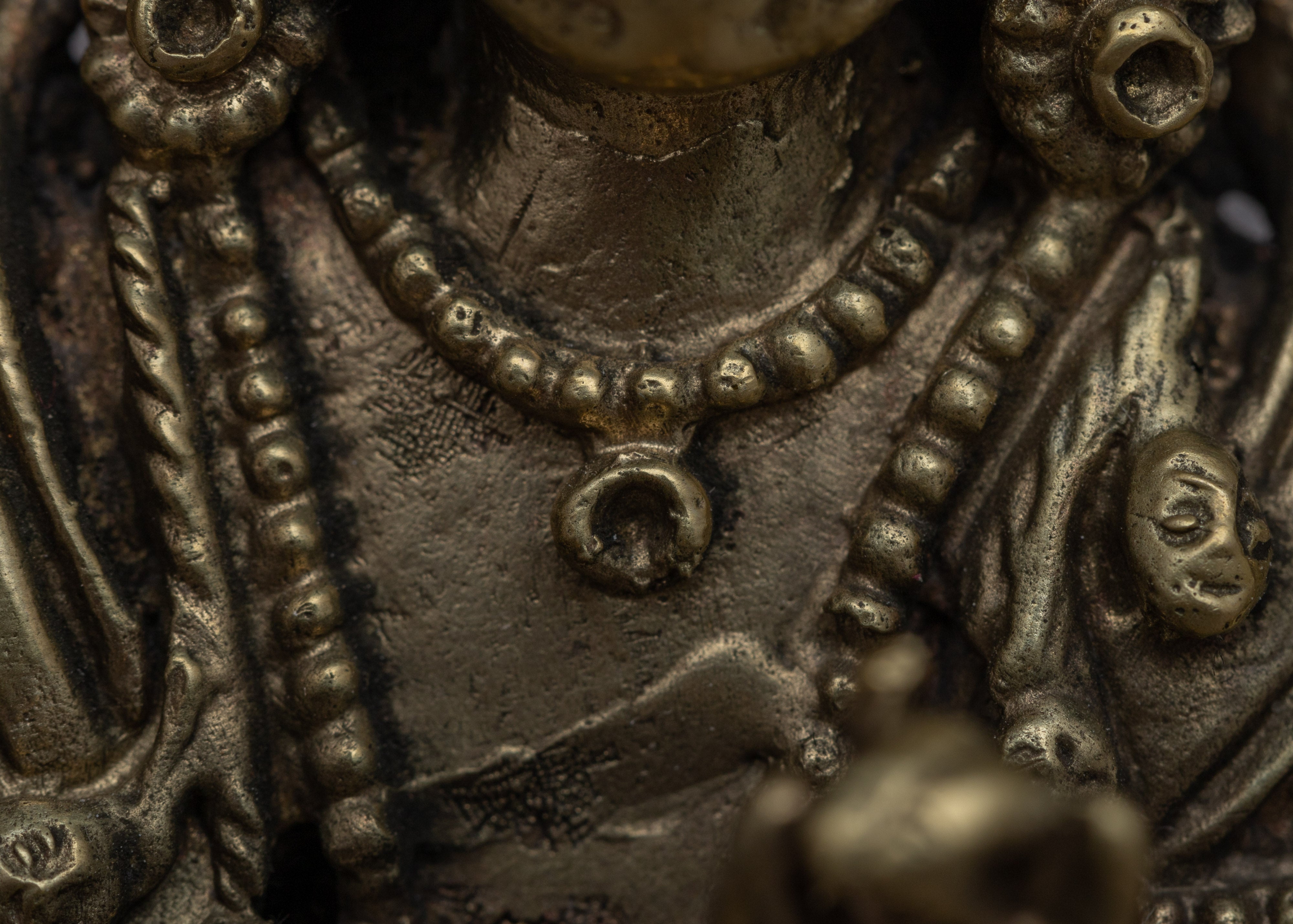 6-Armed Mahakala Statue | Handmade Brass Sculpture for Spiritual Protection