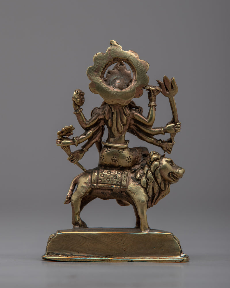 Handmade Brass Devi Durga Statue | Exquisite Goddess Sculpture