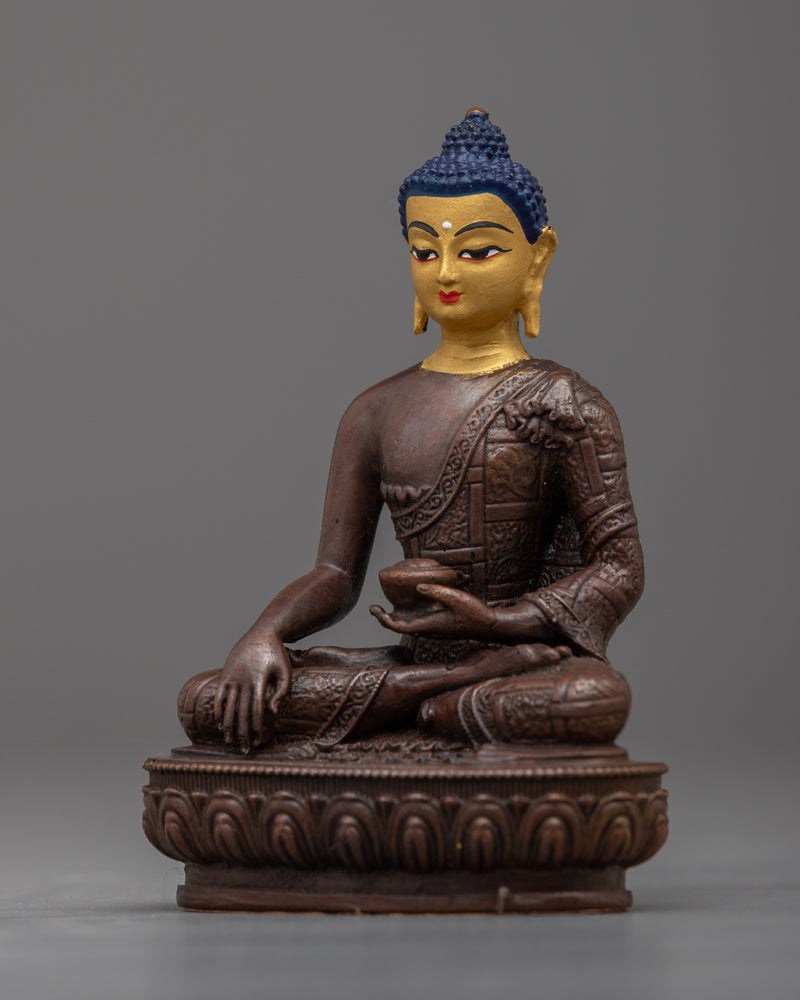 Copper Meditation Shakyamuni Buddha Statue | Peaceful and Tranquil Home Decor Accent