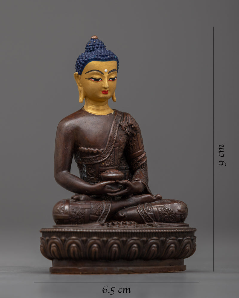 Small Amitabha Buddha Statue | Compact Tranquility Statuette