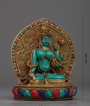 Buddhist Goddess White Tara Statue | Embrace Peace and Enlightenment with this Divine Sculpture