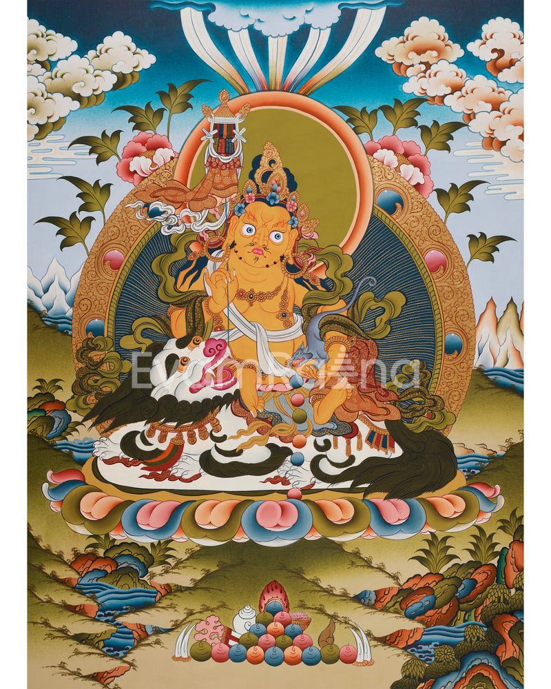 Namtoshe (Vaisravana) Thangka | Guardian King of the North