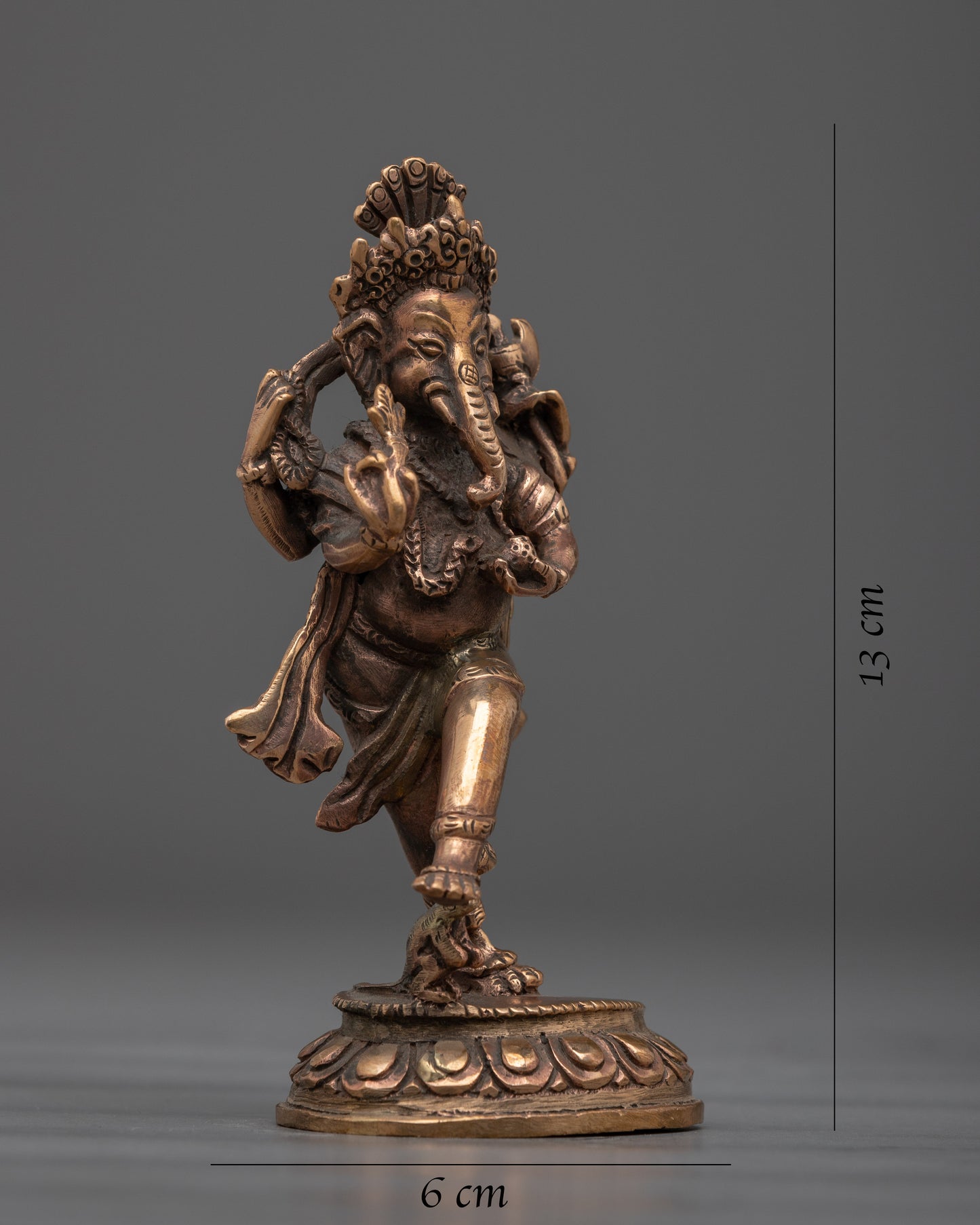 Divine Copper Ganesha God Statue | Symbol of Blessings and Prosperity