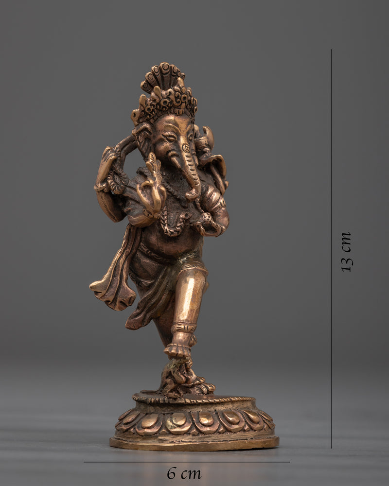 Divine Copper Ganesha God Statue | Symbol of Blessings and Prosperity