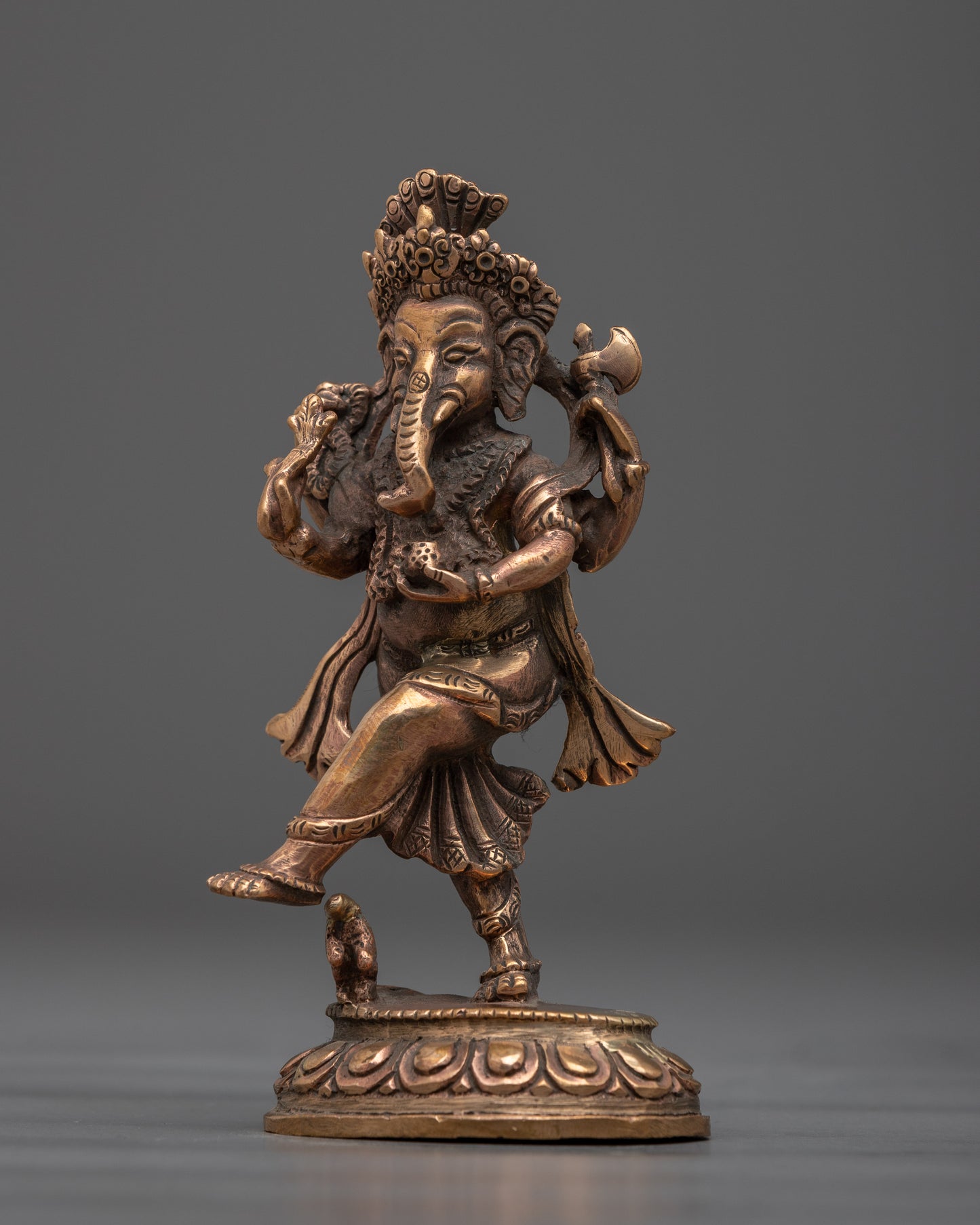 Divine Copper Ganesha God Statue | Symbol of Blessings and Prosperity