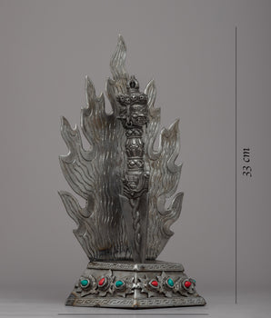 Iron Phurba Ritual Dagger | Symbol of Wrathful Deities and Protection