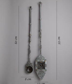 Fire Offering Spoon Set | Gangsa Ganglu for Sacred Rituals & Ceremonies