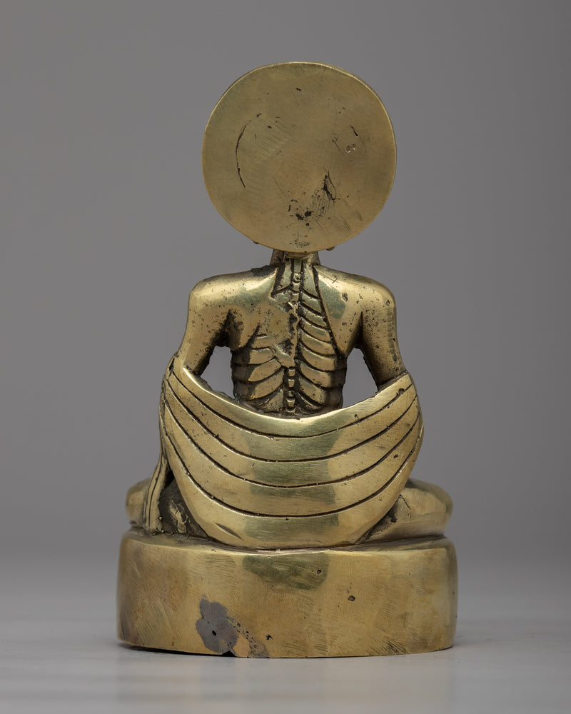 Handcrafted Fasting Buddha Statue | Embrace Inner Peace and Wellness with this Exquisite Artwork