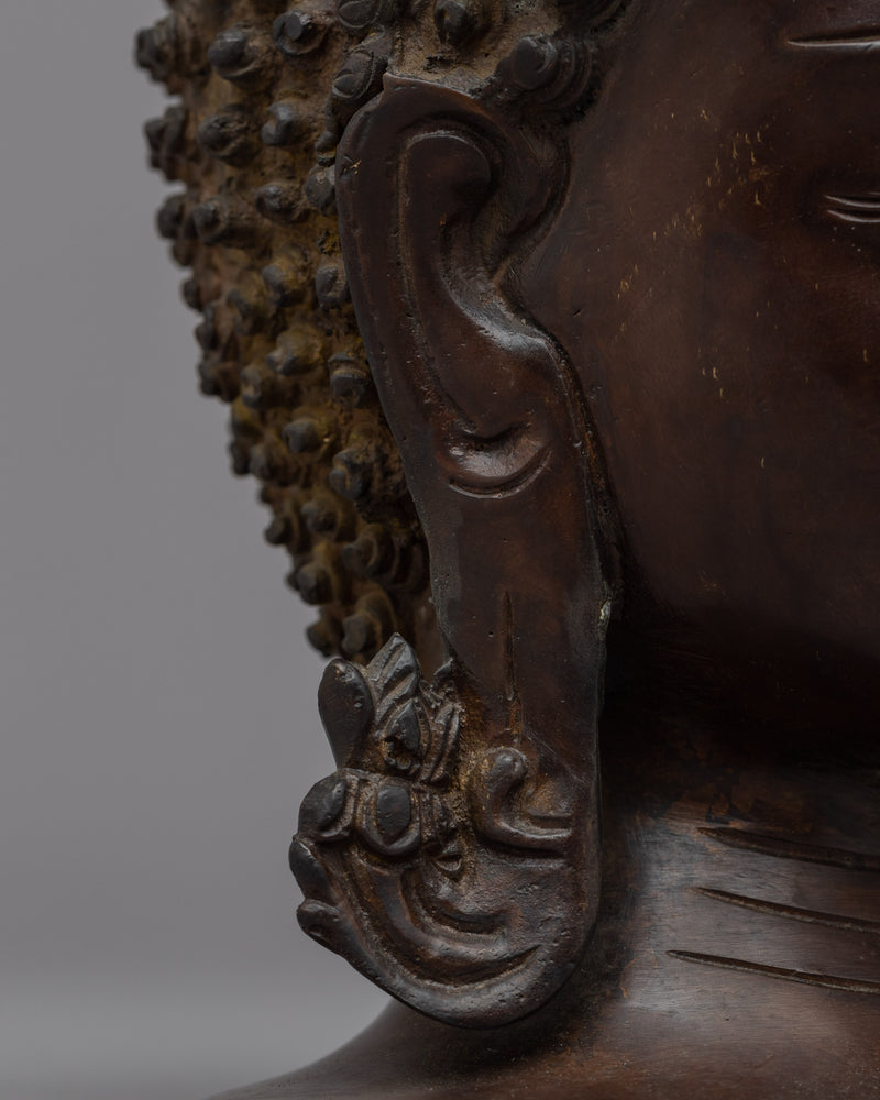 Buddha Head Decoration | Serene Buddha Head for Meditation Room or Yoga Studio