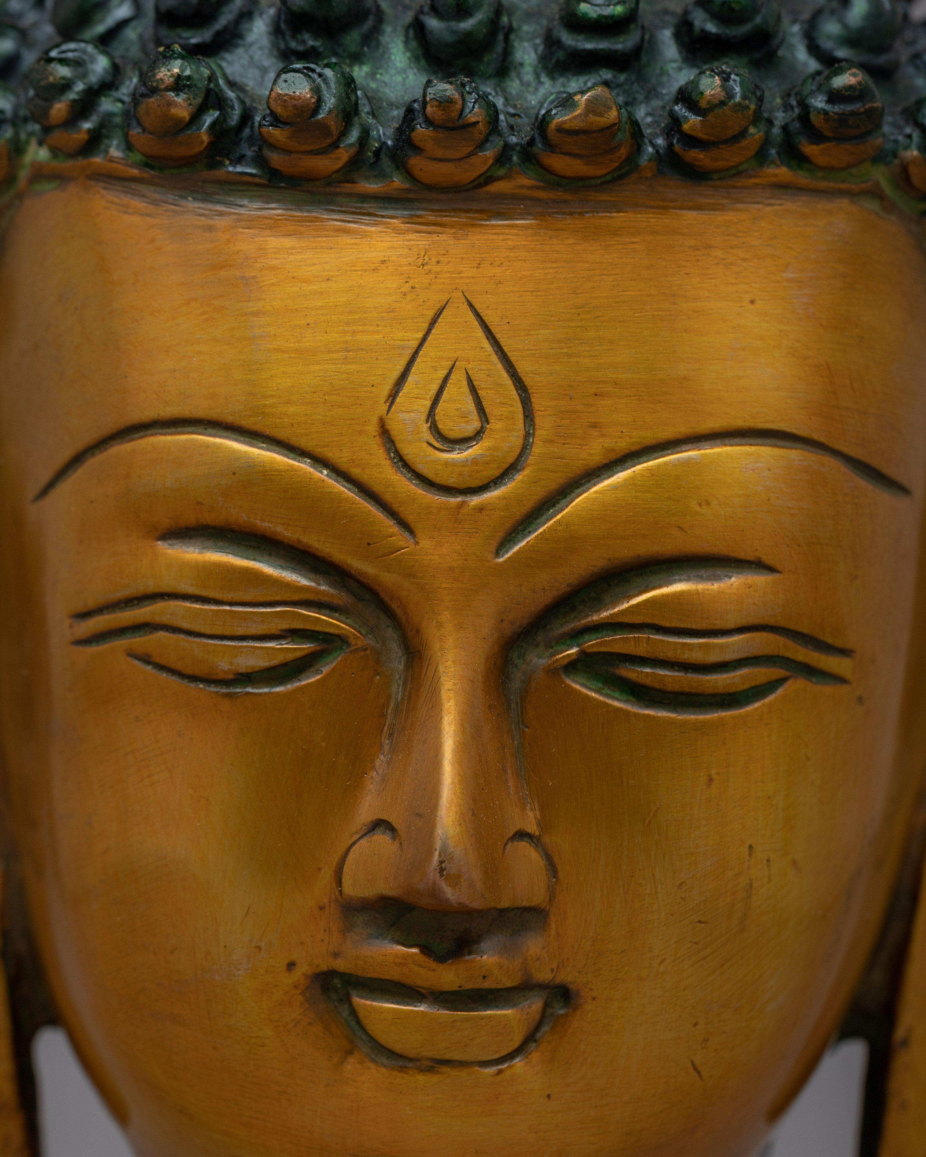 Meditating Head Buddha Sculpture | Spiritual Art for Home