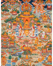 Vintage Buddha Life Thangka