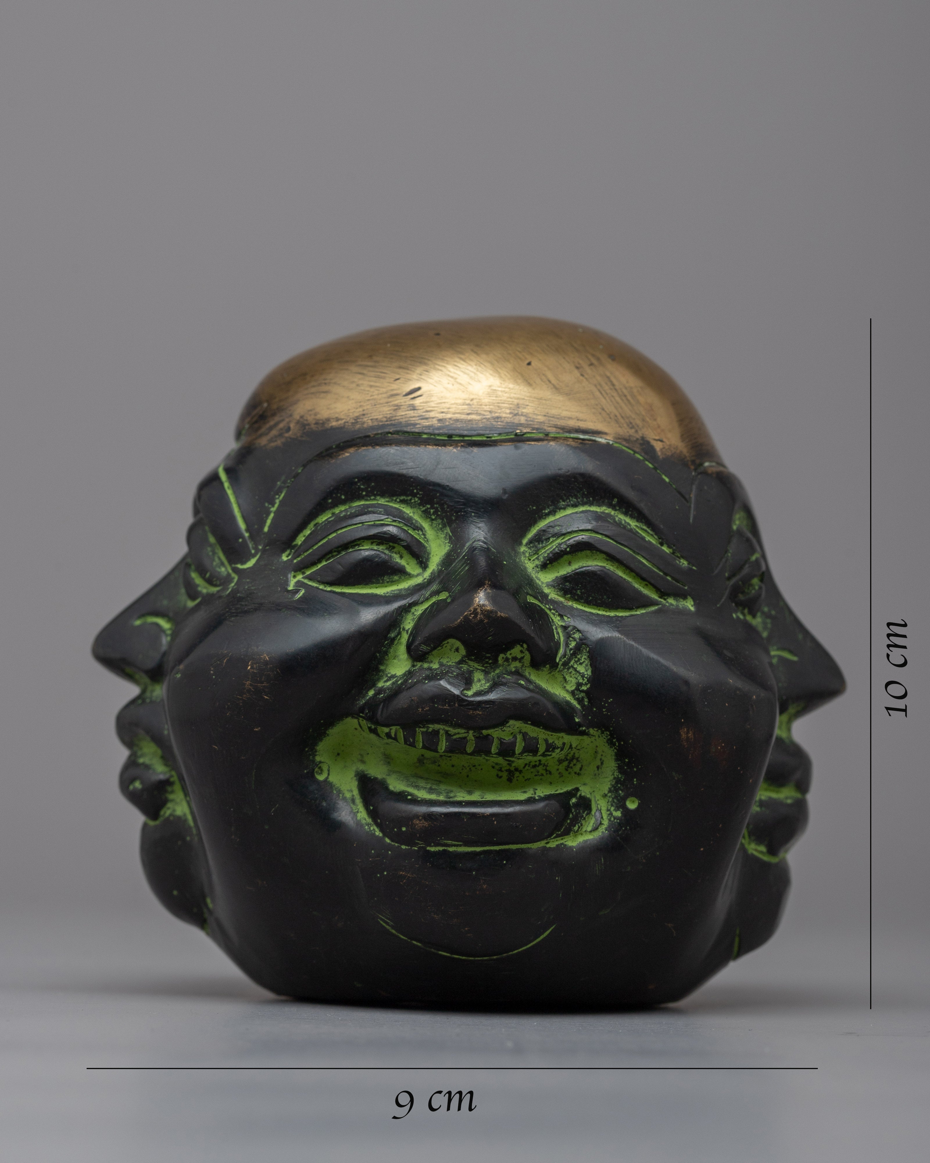 Buddha Head with Four Faces | Serene and Spiritual Sculpture for Tranquility