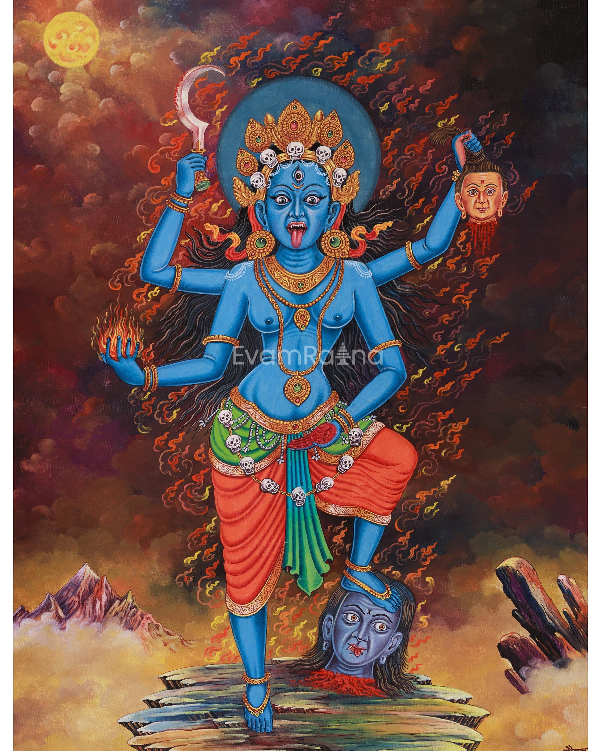 fierce-goddess-kali-thangka-print